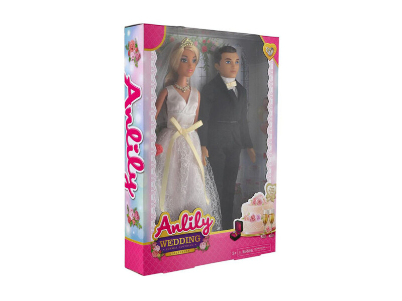 Panenka Anlily nevěsta a ženich 30cm